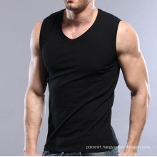 Wholesale Cheap Black Plain Tank Top for Men